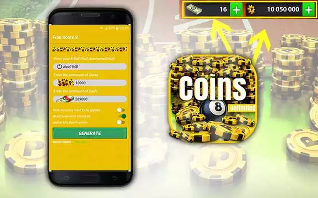 Play 8 Ball Pool Coins prank