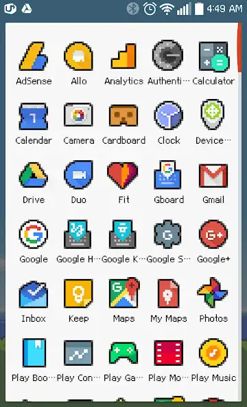 Play 8-BIT OUTLINED Icon Theme as an online game 8-BIT OUTLINED Icon Theme with UptoPlay