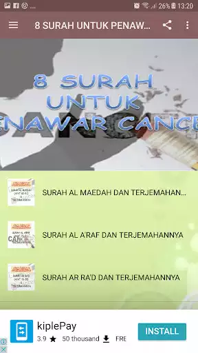 Play 8 SURAH UNTUK PENAWAR CANCER as an online game 8 SURAH UNTUK PENAWAR CANCER with UptoPlay