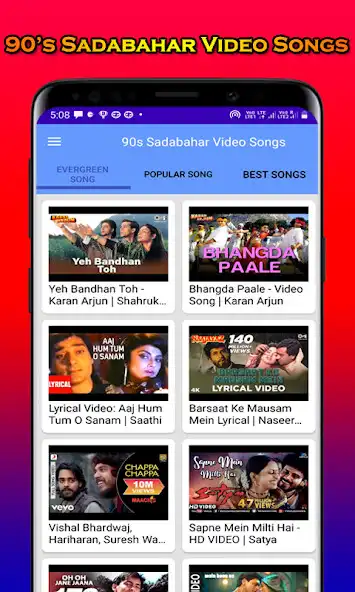 Play 90s Hindi Evergreen Video Song as an online game 90s Hindi Evergreen Video Song with UptoPlay