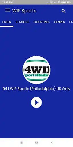 Play 94.1 wip sports radio  and enjoy 94.1 wip sports radio with UptoPlay