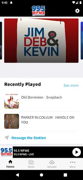 Play 95.5 WFMS  and enjoy 95.5 WFMS with UptoPlay