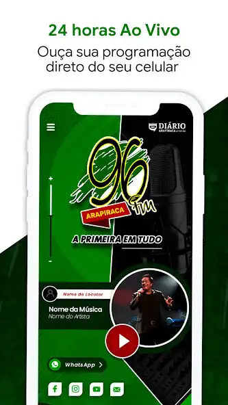 Play 96 FM Arapiraca  and enjoy 96 FM Arapiraca with UptoPlay