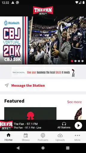 Play 97.1 The Fan  and enjoy 97.1 The Fan with UptoPlay