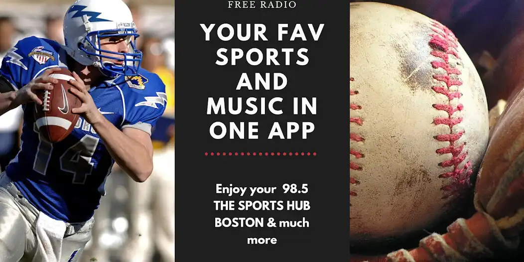 Play 98.5 The Sports Hub WBZ  and enjoy 98.5 The Sports Hub WBZ with UptoPlay