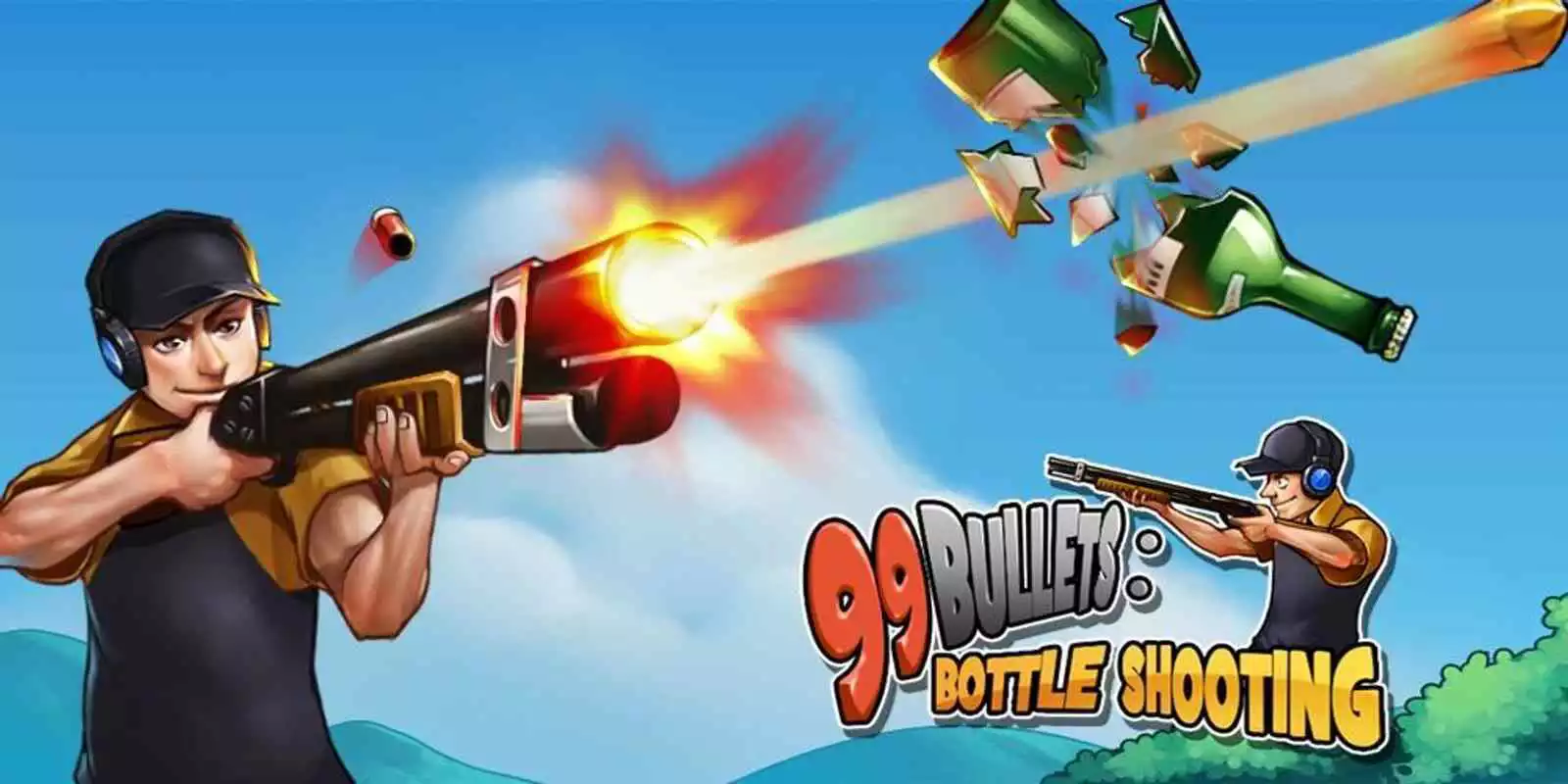 Play 99 Bullets Bottle Shooting