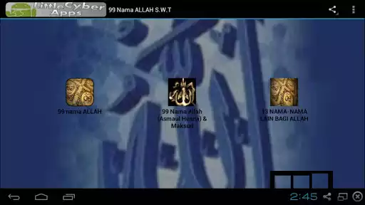 Play 99 NAMA ALLAH (ASMAUL HUSNA)  and enjoy 99 NAMA ALLAH (ASMAUL HUSNA) with UptoPlay
