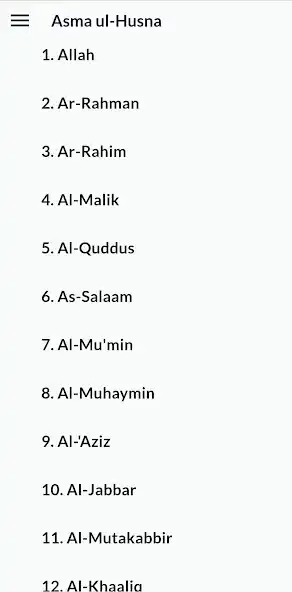 Play 99 Namen Allahs mit Bedeutung as an online game 99 Namen Allahs mit Bedeutung with UptoPlay