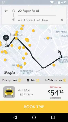 Play APK A-1 Taxi Brampton  and enjoy A-1 Taxi Brampton with UptoPlay digital.dispatch.mobilebooker.BramptonA1Taxi