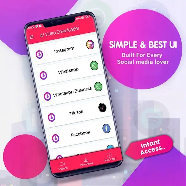 Play A1 Video Downloader -The All in one - Status Saver  and enjoy A1 Video Downloader -The All in one - Status Saver with UptoPlay