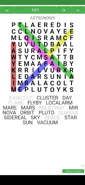 Play AA WordSearch as an online game AA WordSearch with UptoPlay