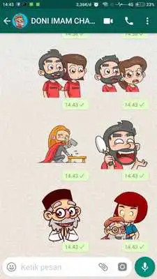 Play Abah Labil Stickers