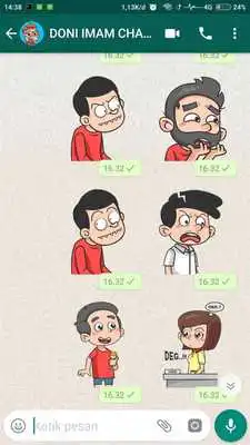 Play Abah Labil Stickers
