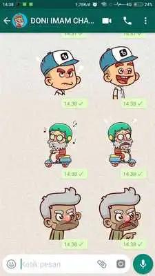 Play Abah Labil Stickers