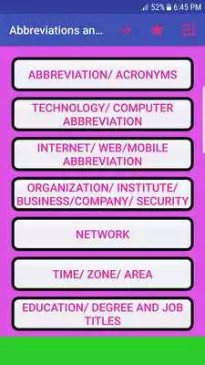 Play Abbreviations and Acronyms