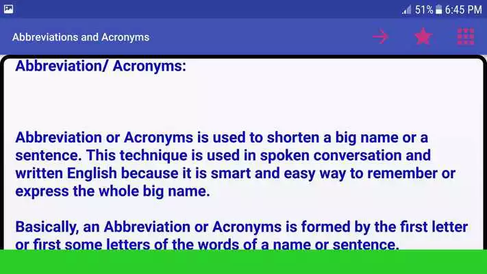 Play Abbreviations and Acronyms