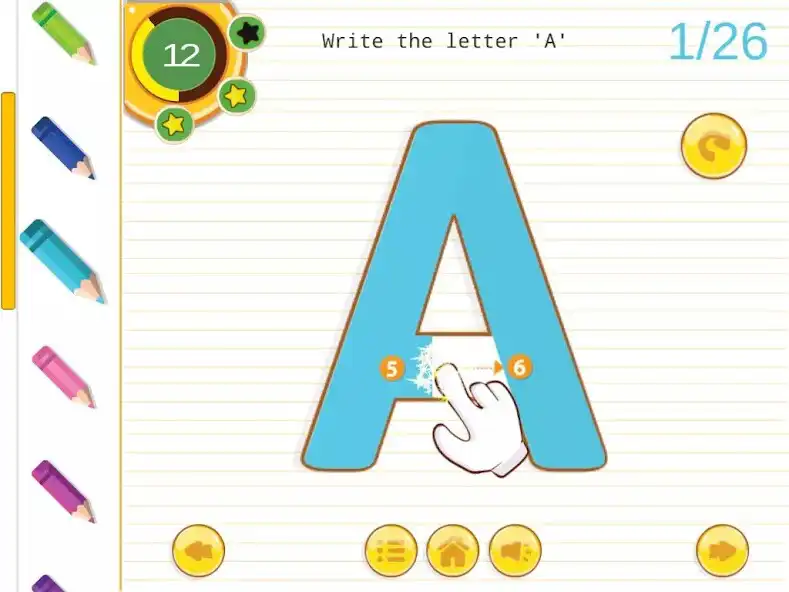Play ABC and 123 Tracing Book as an online game ABC and 123 Tracing Book with UptoPlay