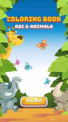 Play ABC animals coloring book