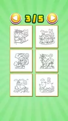 Play ABC animals coloring book