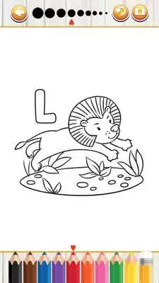 Play ABC animals coloring book