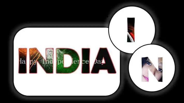 Play ABCD India Flag Name Art Letter Creation/Mixer