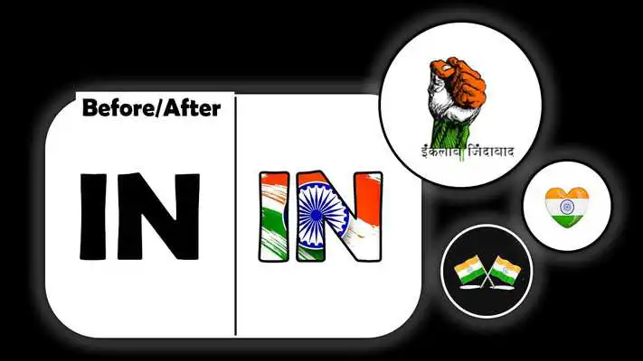 Play ABCD India Flag Name Art Letter Creation/Mixer
