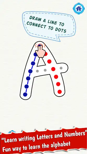 Play ABC dot Connect Letters and Numbers tracing app  and enjoy ABC dot Connect Letters and Numbers tracing app with UptoPlay