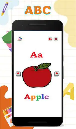 Play ABC Flashcards - Learn with fun! as an online game ABC Flashcards - Learn with fun! with UptoPlay