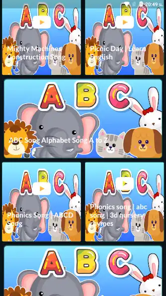 Play ABC Song Rhymes Phonics Videos Learning as an online game ABC Song Rhymes Phonics Videos Learning with UptoPlay