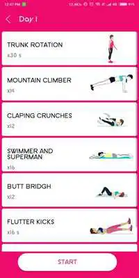 Play Abdominal exercises for women
