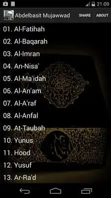 Play AbdulBaset AbdulSamad Mujawwad
