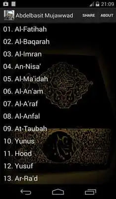 Play AbdulBaset AbdulSamad Mujawwad