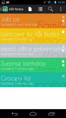 Play ABI Notes for notepad sharing