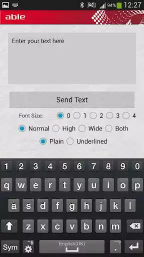 Play Able Bluetooth Print as an online game Able Bluetooth Print with UptoPlay