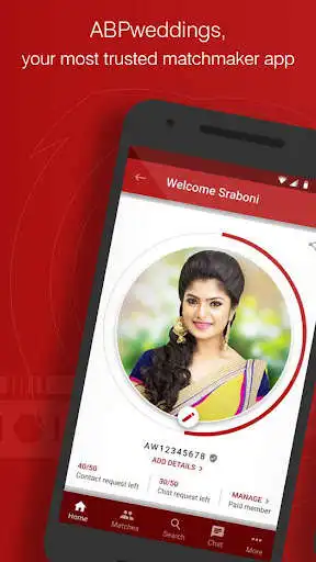 Play ABPweddings - Bengali, Marathi Matrimonial App  and enjoy ABPweddings - Bengali, Marathi Matrimonial App with UptoPlay