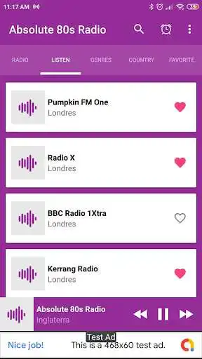 Play Absolute 80s radio station App UK  listen Online