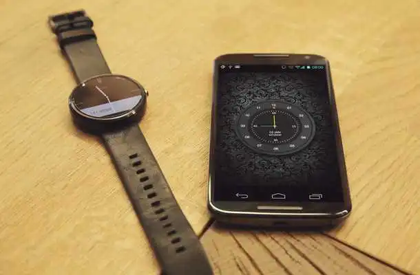 Play Abstract Black HD Analog Clock