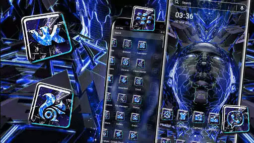 Play Abstract Blue Face Theme  and enjoy Abstract Blue Face Theme with UptoPlay