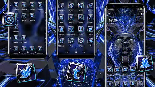 Play Abstract Blue Face Theme as an online game Abstract Blue Face Theme with UptoPlay