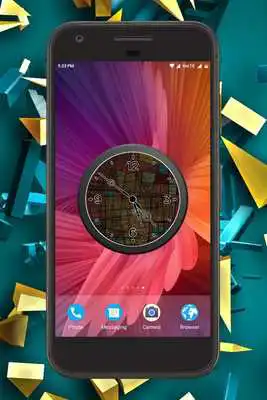 Play Abstract Clock Live Wallpaper