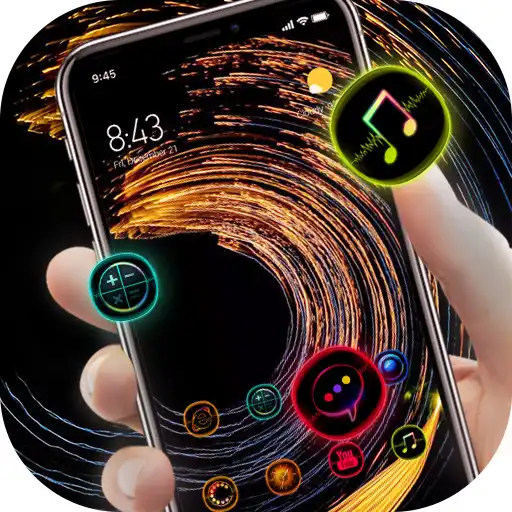 Play Abstract dark golden shining circles bright theme APK Play Abstract dark golden shining circles bright theme APK