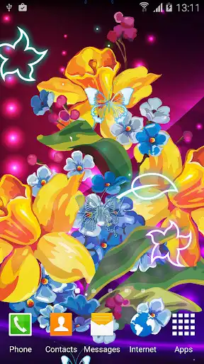 Play Abstract Flower Live Wallpaper