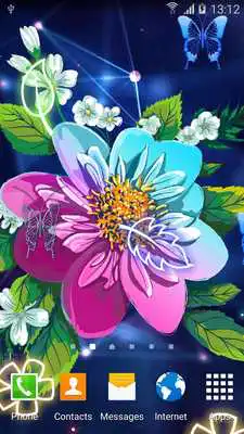 Play Abstract Flower Live Wallpaper