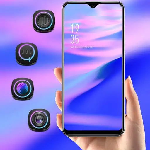 Play Abstract purple neon streamer wave theme  and enjoy Abstract purple neon streamer wave theme with UptoPlay