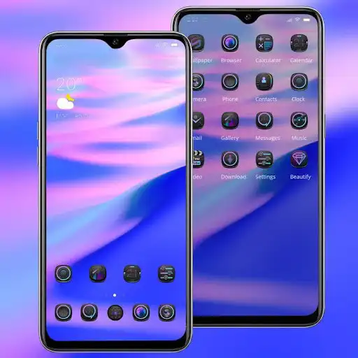 Play Abstract purple neon streamer wave theme as an online game Abstract purple neon streamer wave theme with UptoPlay