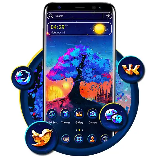 Play Abstract Sunrise Launcher Them APK