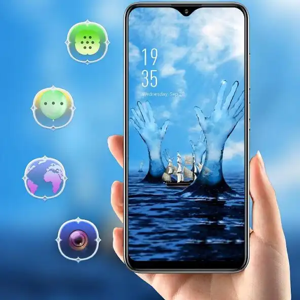 Play Abstract theme Hand of the ocean  and enjoy Abstract theme Hand of the ocean with UptoPlay