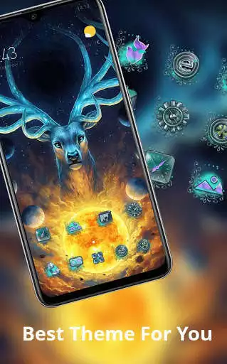 Play Abstract theme the king deer fantasy animal as an online game Abstract theme the king deer fantasy animal with UptoPlay