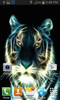 Play Abstract Tiger Live Wallpaper