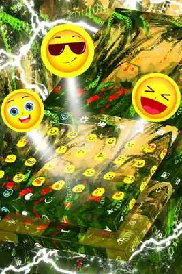 Play Abstract Tropical Keyboard Theme